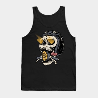 Skull Biker Tank Top